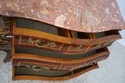 62013EC: French Inlaid Louis XV Style Marble Top C