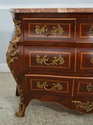 62013EC: French Inlaid Louis XV Style Marble Top C