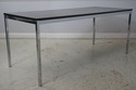 LF70610: Modern Design Chrome Base Top Dining Tabl