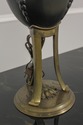 F57641EC: CHAPMAN Brass Rams Head Urn Table Lamp