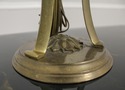 F57641EC: CHAPMAN Brass Rams Head Urn Table Lamp