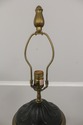 F57641EC: CHAPMAN Brass Rams Head Urn Table Lamp