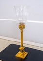 LF70628: Pair Corinthian Column Brass Candlesticks