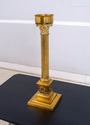 LF70628: Pair Corinthian Column Brass Candlesticks