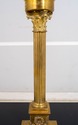 LF70628: Pair Corinthian Column Brass Candlesticks