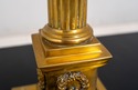LF70628: Pair Corinthian Column Brass Candlesticks