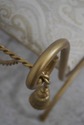 66105EC: Italian Gold Finish Rope & Tassel Iron Va