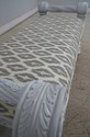 66110EC: Stunning Carved Painted Window Bench - Ne