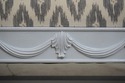 66110EC: Stunning Carved Painted Window Bench - Ne