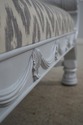 66110EC: Stunning Carved Painted Window Bench - Ne