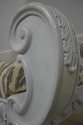 66110EC: Stunning Carved Painted Window Bench - Ne