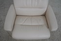 F66126EC: EKORNES STRESSLESS Creme Leather Recline