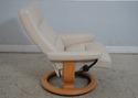 F66126EC: EKORNES STRESSLESS Creme Leather Recline