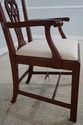 66145EC: BAKER Chippendale Mahogany Open Armchair