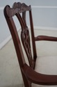66145EC: BAKER Chippendale Mahogany Open Armchair