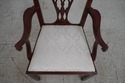 66145EC: BAKER Chippendale Mahogany Open Armchair