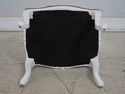 66109EC: Fish Print Newly Upholstered French Stool