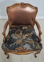65676EC: Pair French Louis XV Newly Upholstered Ar