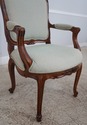 62146EC: Pair French Louis XV Carved Open Armchair