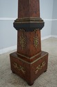 LF62328EC: Pair Burl Walnut French Empire Obelisks