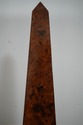 LF62328EC: Pair Burl Walnut French Empire Obelisks