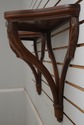 70662: Pair Carved Mahogany Bracket Wall Shelves