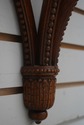 70662: Pair Carved Mahogany Bracket Wall Shelves