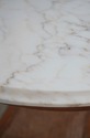 LF70689: Pair French Empire Marble Top Round Lamp 