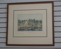 F70655: Set of 7 Vintage Framed Colored Engravings
