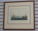 F70655: Set of 7 Vintage Framed Colored Engravings