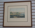 F70655: Set of 7 Vintage Framed Colored Engravings