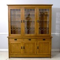 70248: STICKLEY Arts & Crafts Mission Oak Leaded G