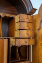 70256: English Double Dome Top Bureau Cabinet Secr