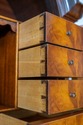 70256: English Double Dome Top Bureau Cabinet Secr