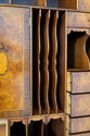 70256: English Double Dome Top Bureau Cabinet Secr