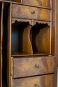 70256: English Double Dome Top Bureau Cabinet Secr
