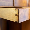 70256: English Double Dome Top Bureau Cabinet Secr