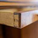 70256: English Double Dome Top Bureau Cabinet Secr