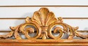 70324: Italian Distressed Gold Finish Carved Mirro