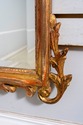 70324: Italian Distressed Gold Finish Carved Mirro