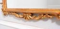 70324: Italian Distressed Gold Finish Carved Mirro