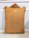 70324: Italian Distressed Gold Finish Carved Mirro