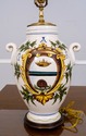 F70245: Italian Hand Painted Porcelain Urn Table L