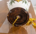 F70245: Italian Hand Painted Porcelain Urn Table L