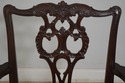 65932EC: Pair Vintage Rococo Chippendale Mahogany 