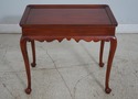 65918EC: HENKEL HARRIS Cherry Tea Table w. Pull Ou