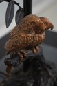 F74339: PACIFIC COAST Bird Lamp w. Toleware Bamboo