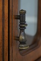 F75230: Walnut Finish 2 Door Hexagonal Curio Displ