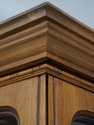 F75230: Walnut Finish 2 Door Hexagonal Curio Displ