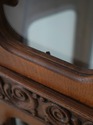 F75230: Walnut Finish 2 Door Hexagonal Curio Displ